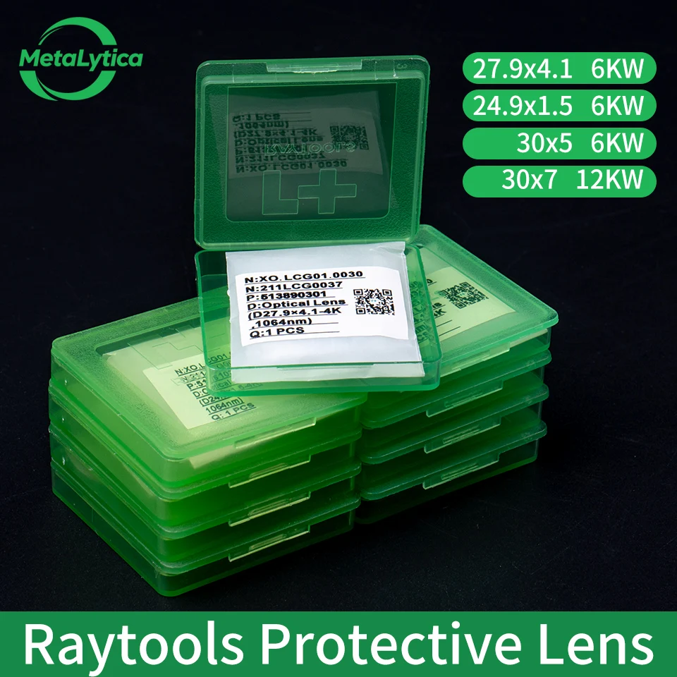

Raytools Original Laser Protective Lens Optical Windows 27.9x4.1 37x7 15kw 24.9x1.5 Compatible with BM111 BM110 BM109 BM114S