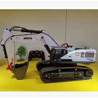 Huina 594 Alloy Excavator Screw Power Simulation 22 Channel Excavator Remote Control Engineering Vehicle 1/14 Children Toy Gifts