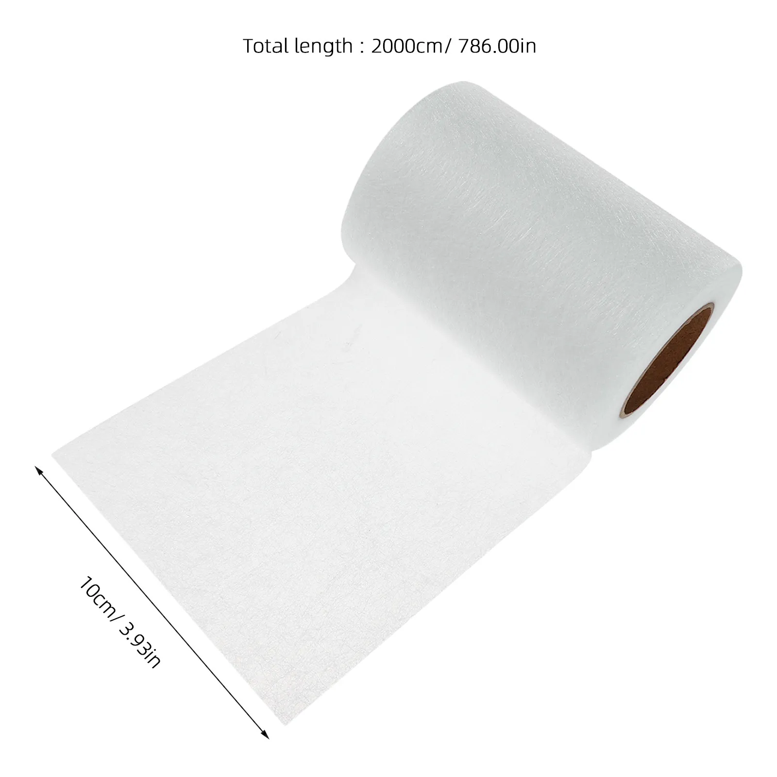 2 Rolls Double-Sided Fusible Interfacing White 22Yd X 3.9in Iron-on Bonding Web Sewing Hemming DIY Fabric Patch Adhesive