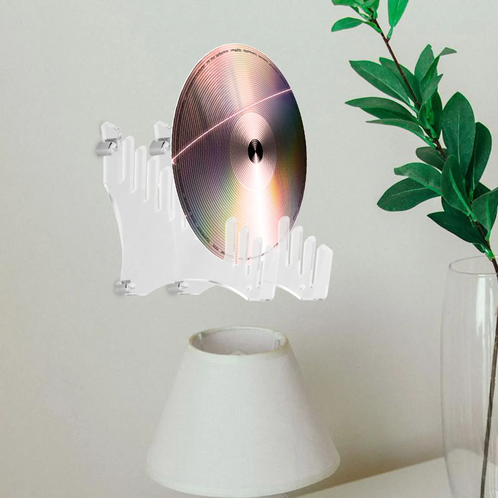 

Acrylic Record mounted Wall Cd Record Holder Rack Holder Shelf Picture Frame Rack for Vinyl Display ganizing Home Decor