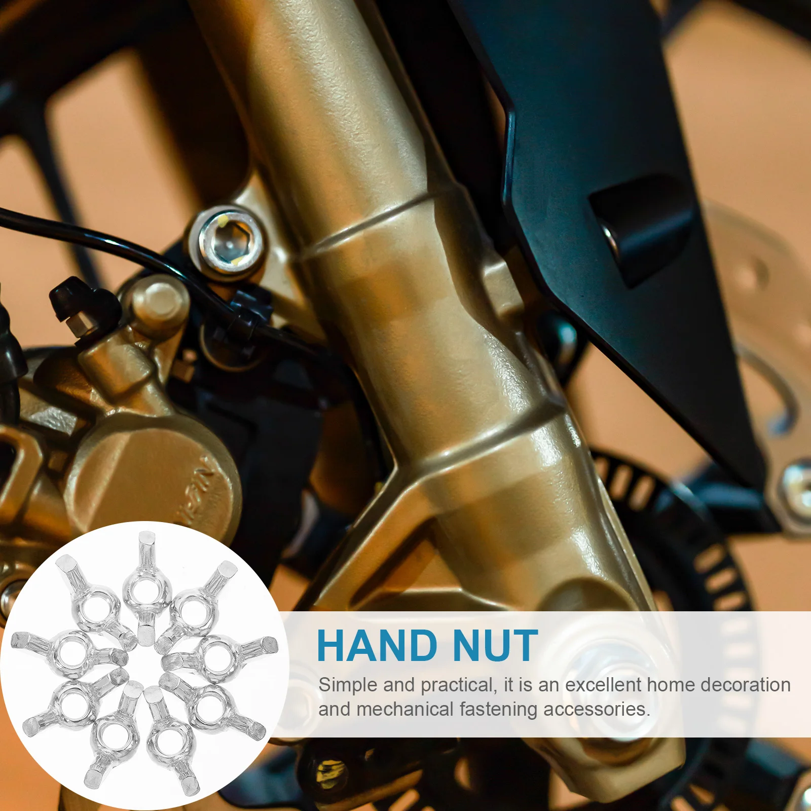 

20pcs Butterfly Nut 5/16 Inch Carbon Steel Hand Tighten Fastener Durable For Home Repair Hardware Nuts