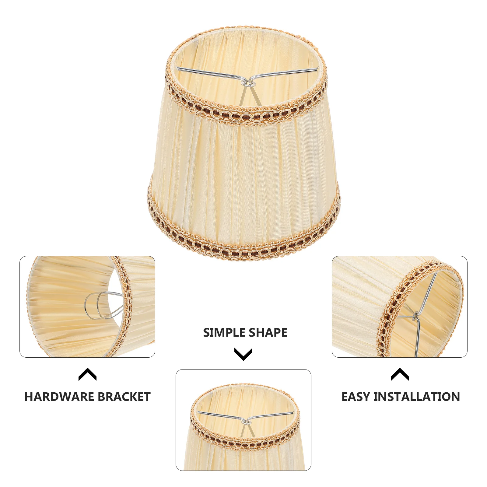 

1Pcs Premium Cloth Lamp Shade Modern Soft Light Cover for Home Hotel Decor Table Lamp Lighting Accessory Creative Decorative