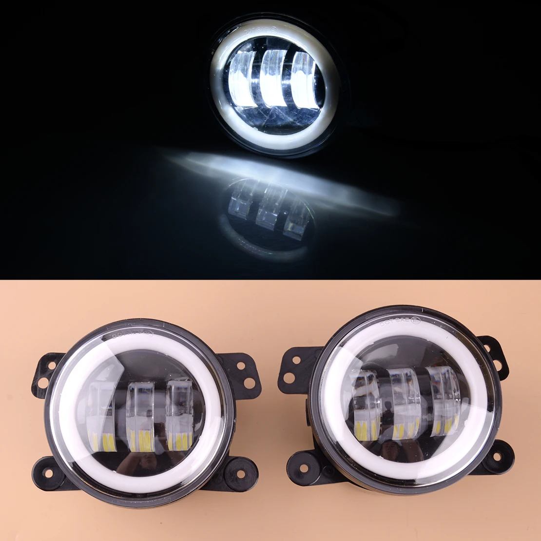 

1 Pair Car Front Left & Right Fog Light Lamp Waterproof Fit for Land Rover Discovery 4 Range Rover Sport L322 New