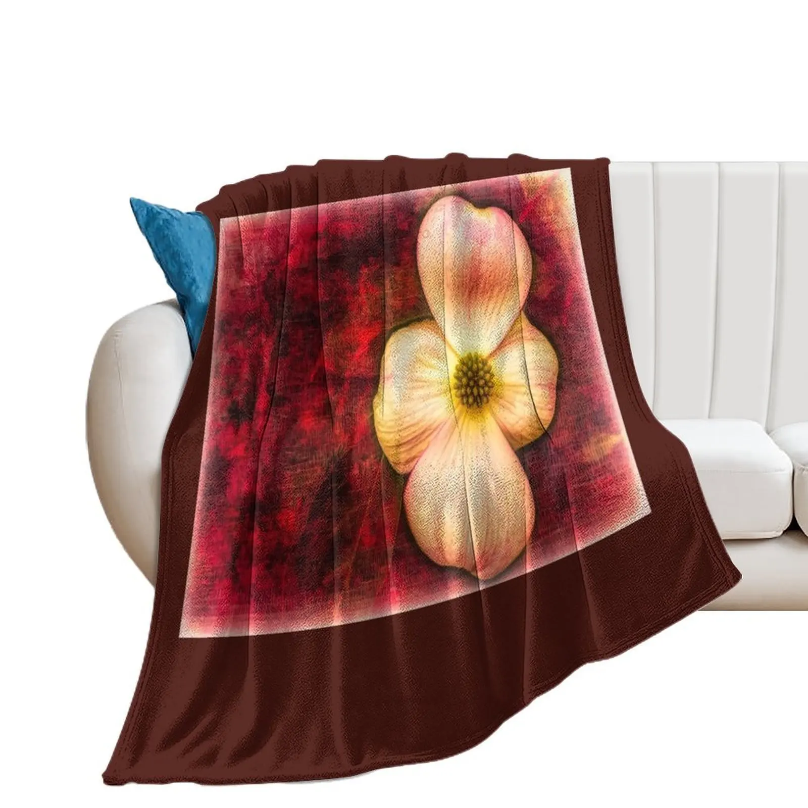 Dogwood Inferno Throw Blanket Comforter Soft Beds Blankets