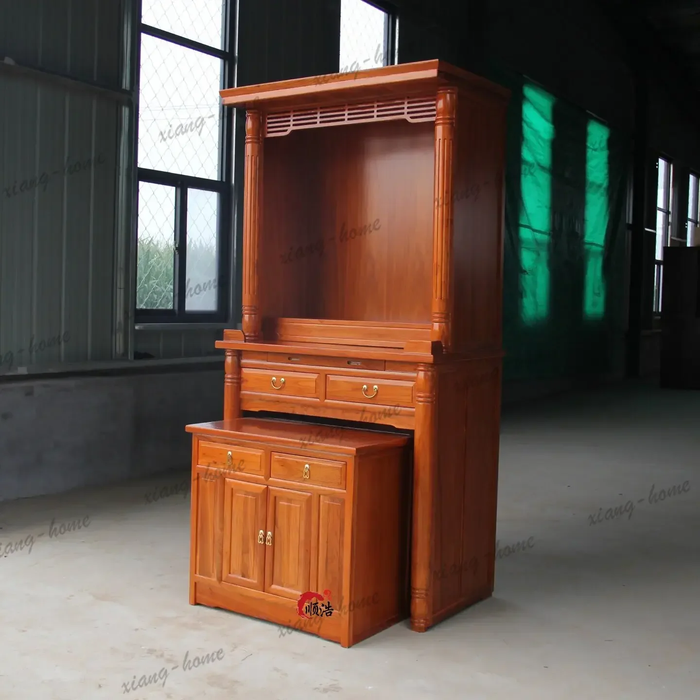 FG  buddha niche cabinet land shrine altar temple guanyin god of wealth worship table buddha cabinet worship table