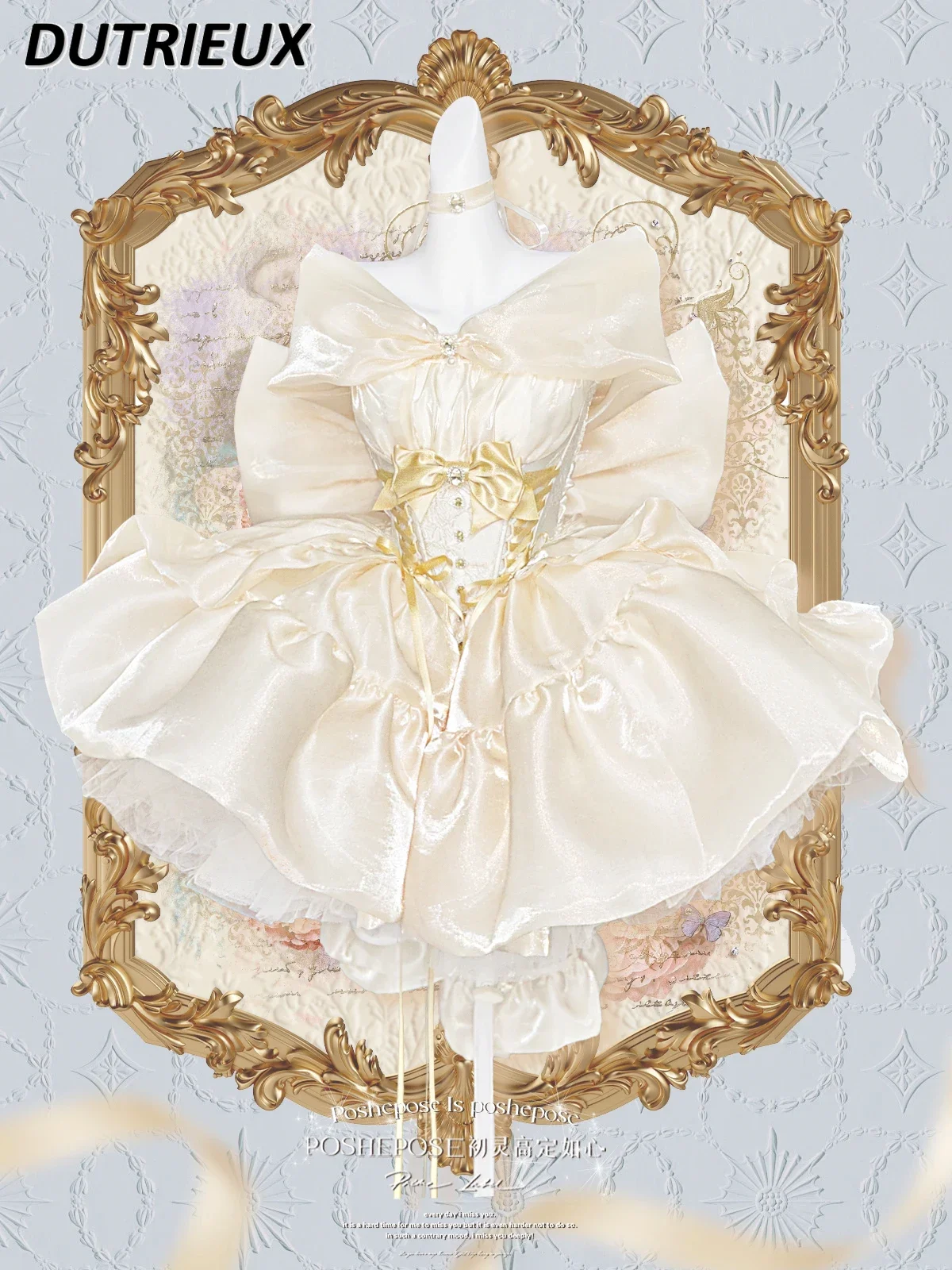 봄 가을 우아한 귀여운 달콤한 로리타 스타일 숙녀 공주 드레스 패션 여성을위한 새로운 캐주얼 짧은 미니 빈티지 드레스