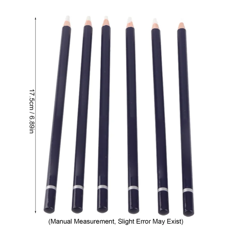 6Pcs Eraser Pencil Set Premium Wood Easy Erasion Comfortable Grip Wide Application Eraser Pen For Sketch Illustration
