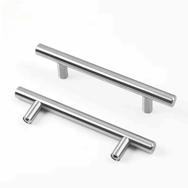 

Furniture T bar Cabinet Door Handle Stainless Steel Pulls Knobs Kitchen Drawer Handles