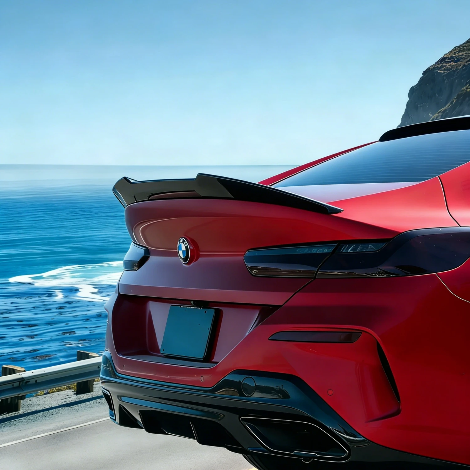 For BMW G16 Gran Coupe 4Door 2019-2025 (Not for G15 G16 2Door) M4 Style Rear Trunk Boot Lip Lid Spoiler Wing Rear Spoiler Cap