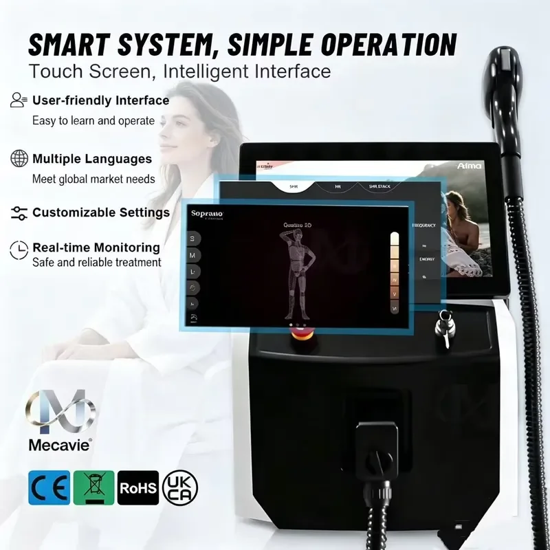 6 Wavelength Diode 755/808/810/830/940/1064nm FAC Ice Painless Permanent Remover for Salon