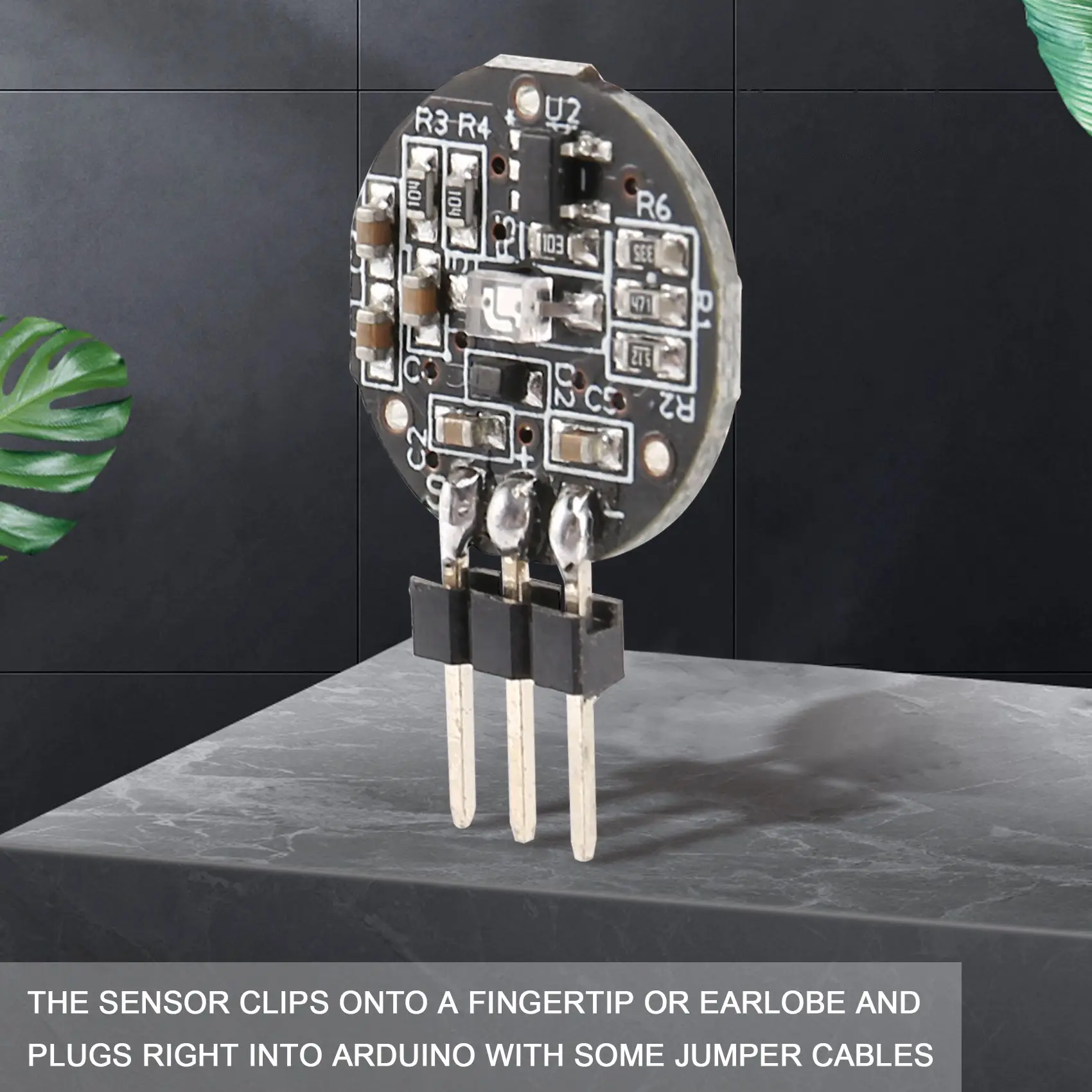 Sensor de pulso para Arduino Raspberry pi, PulseSensor de ritmo cardíaco, negro y rojo