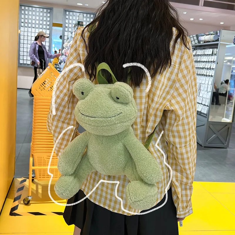 Cute Frog Backpack Cartoon Women Crossbody Bags Women Shoulder Bags Designer Bag Purse and Handbag Mother Kids Bag for Girl Sac