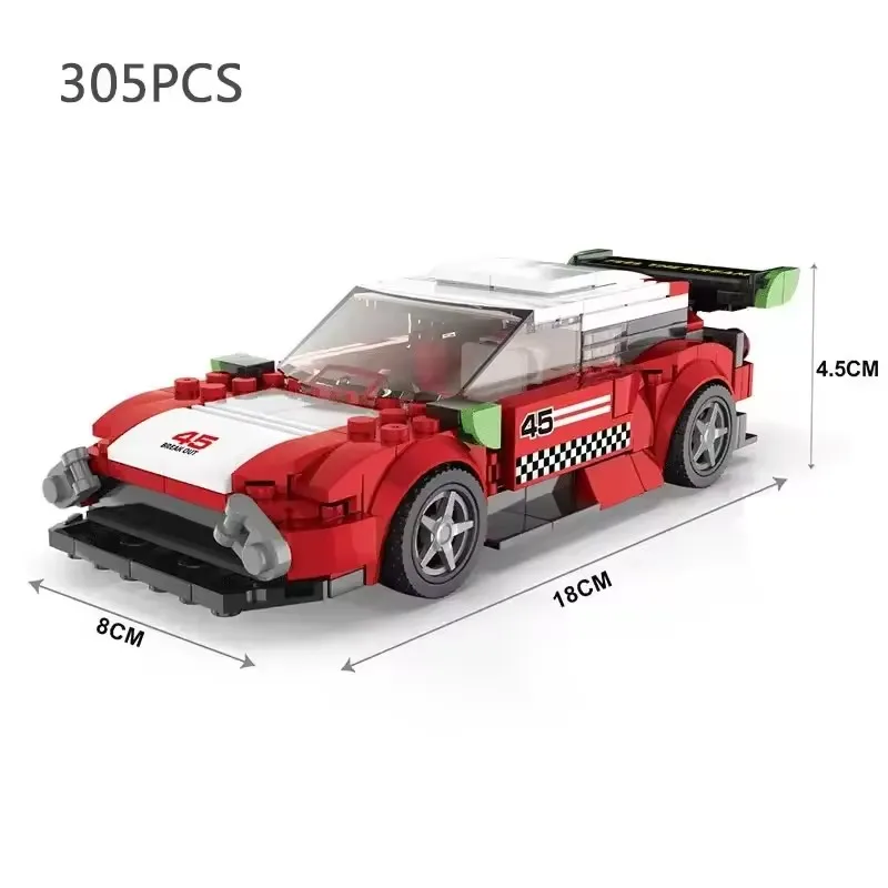 City Speed Sport Racing Cars Building Blocks Model MOC Bricks Racer Vehicle Kid Education Toys for Childrens Boys Gifts