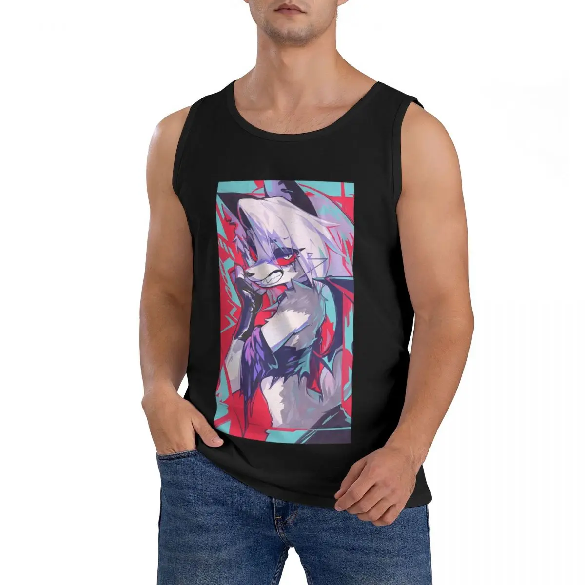 100% Cotton Loona Sleeveless T-Shirt Men Workout Sports Clothing Tops Men's Crew Neck Vest