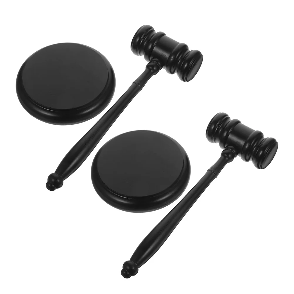 Martillo de subasta de juez de madera, Kit de Base de exhibición para coleccionista de sala de actividades, estilo Retro, agarre cómodo, 1 Juego