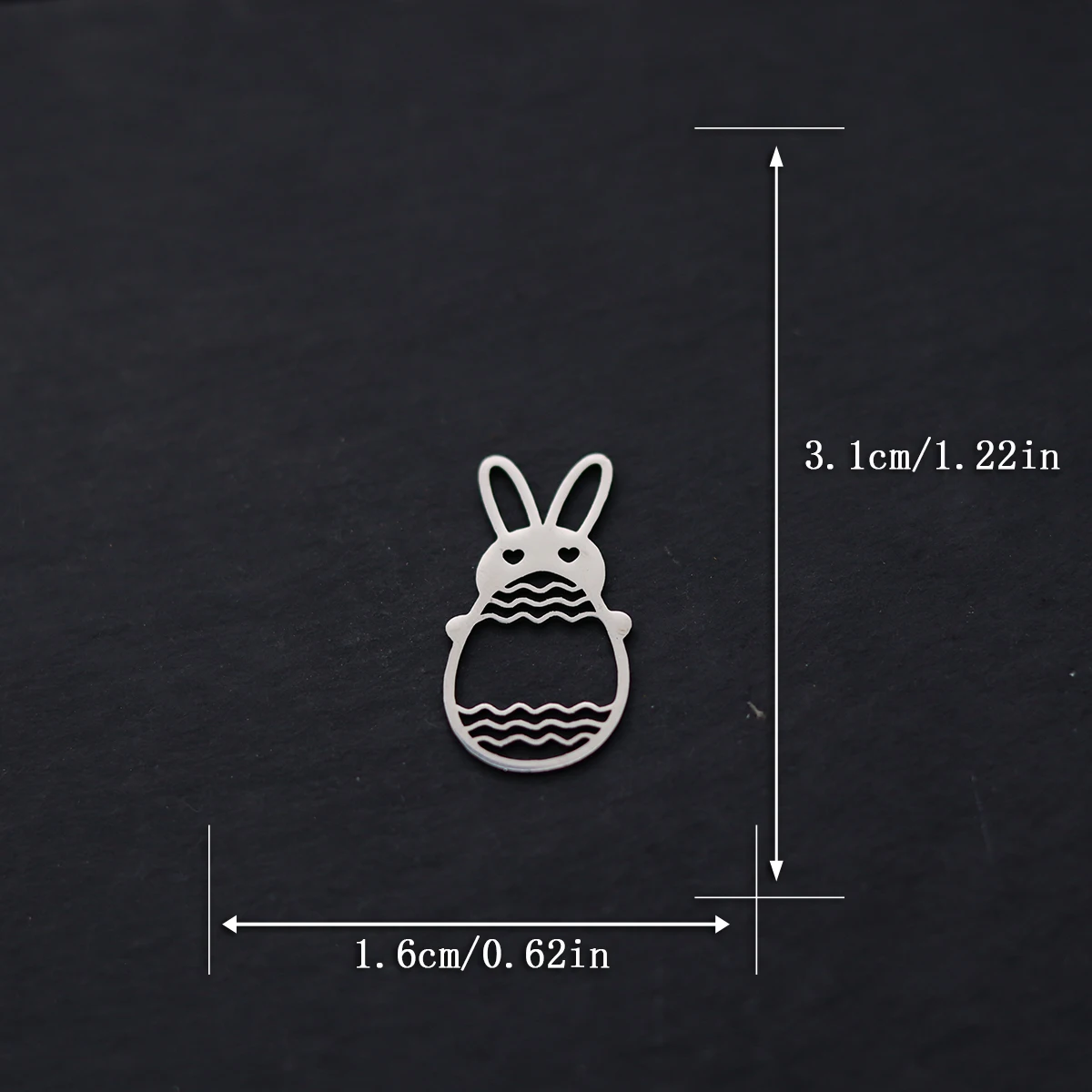 3pcs Rabbit Charms Diy Earrings Necklace Bracelet Stainless Steel Lotus Flower Sword Wings Ghost Cat Charms For Jewelry Making