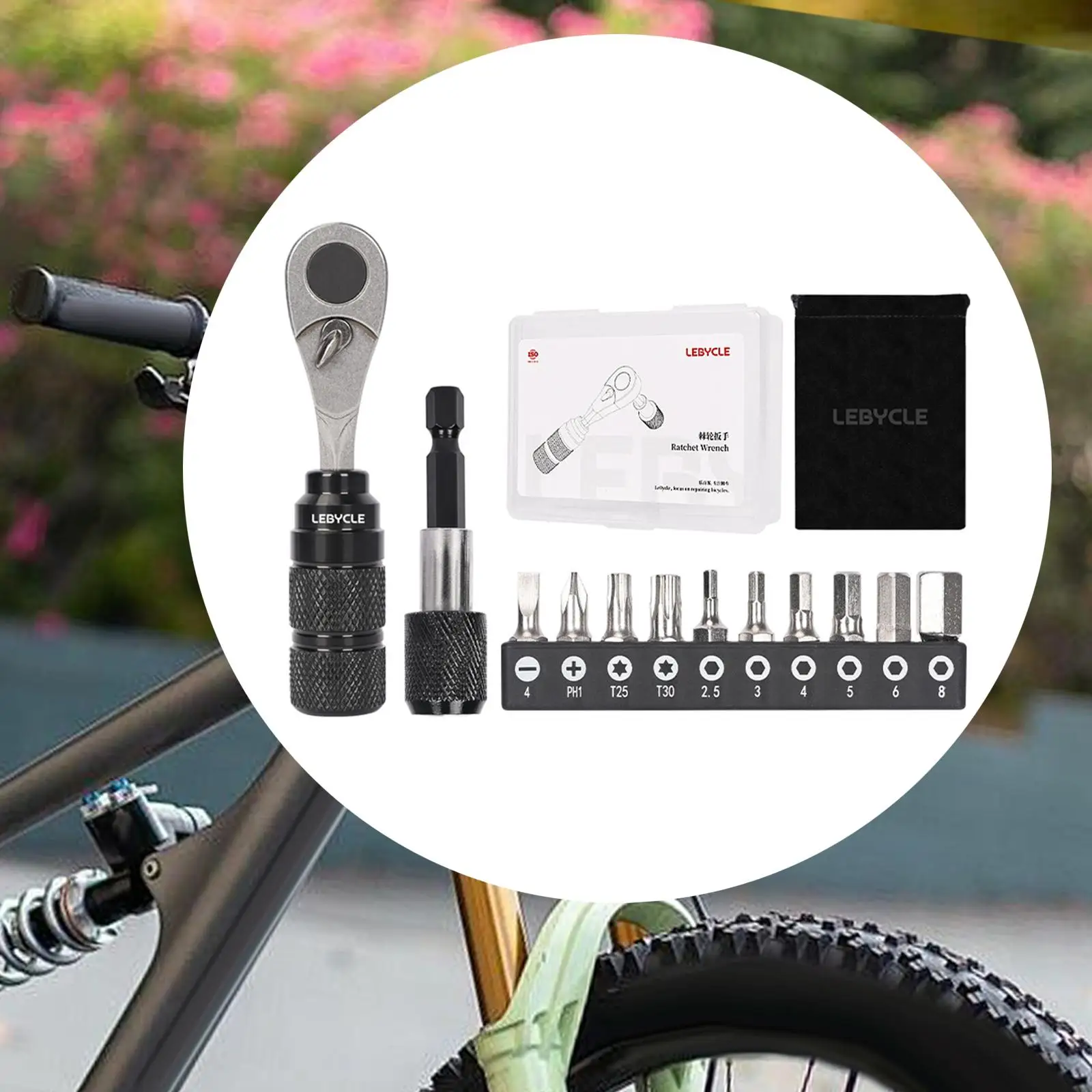 

12 Pieces Mini Ratchet Screwdriver Set Versatile for Cycling, Home Portable