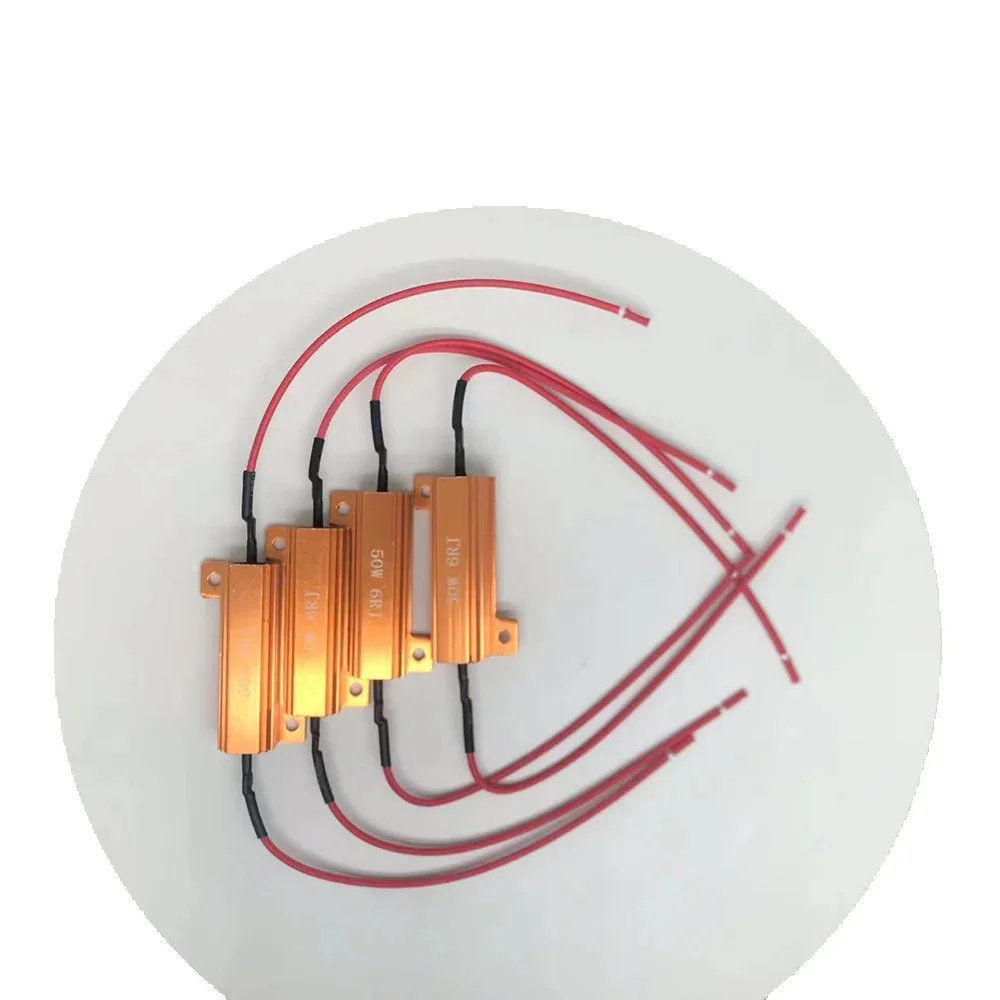 2PCS 6Ohm 50W Load Resistor Canbus Anti-Flashing Decoder For Daytime Running LED Bulb Reverse Light Turn Signal Fog Lamp image 2