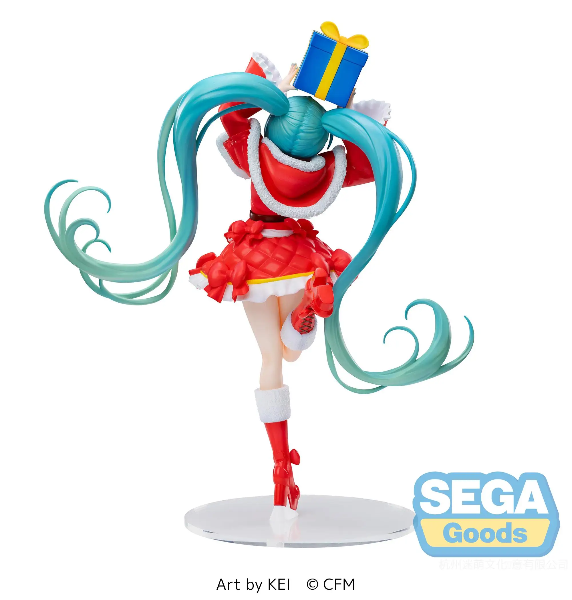 Figuras de acción originales de Sega, juguetes de Anime MIKU LUMINASTA, modelo de estatuilla de Navidad, 2024