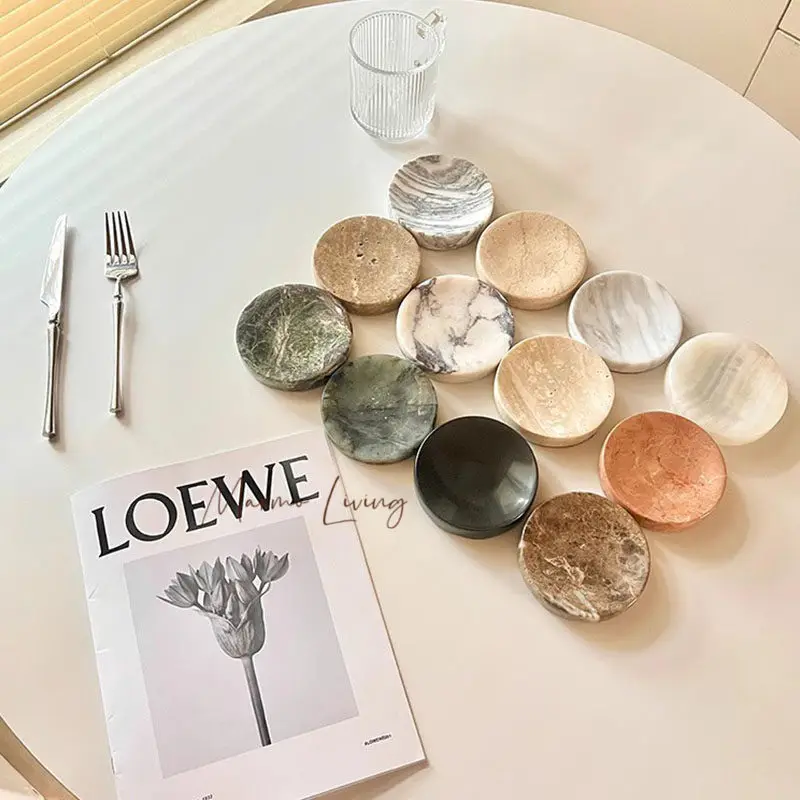 

Internet Celebrity Blogger French Tray Jewelry Plate Korean Ins Light Luxury Plate Silent Marble Decoration Customization