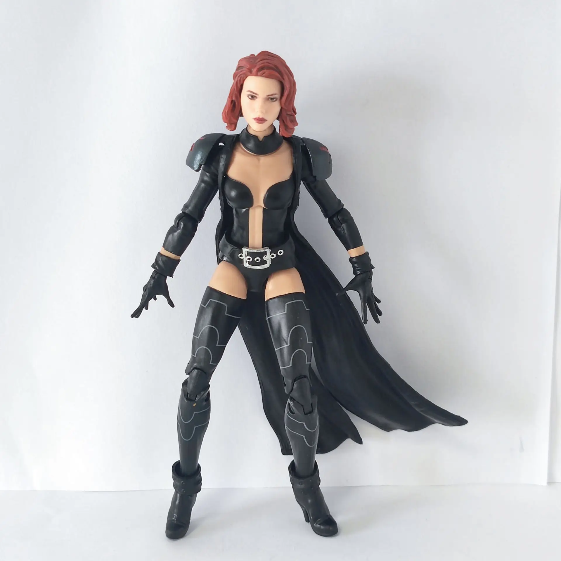 Marvel Legends Black Queen With Black Widow's Wrong Head 6