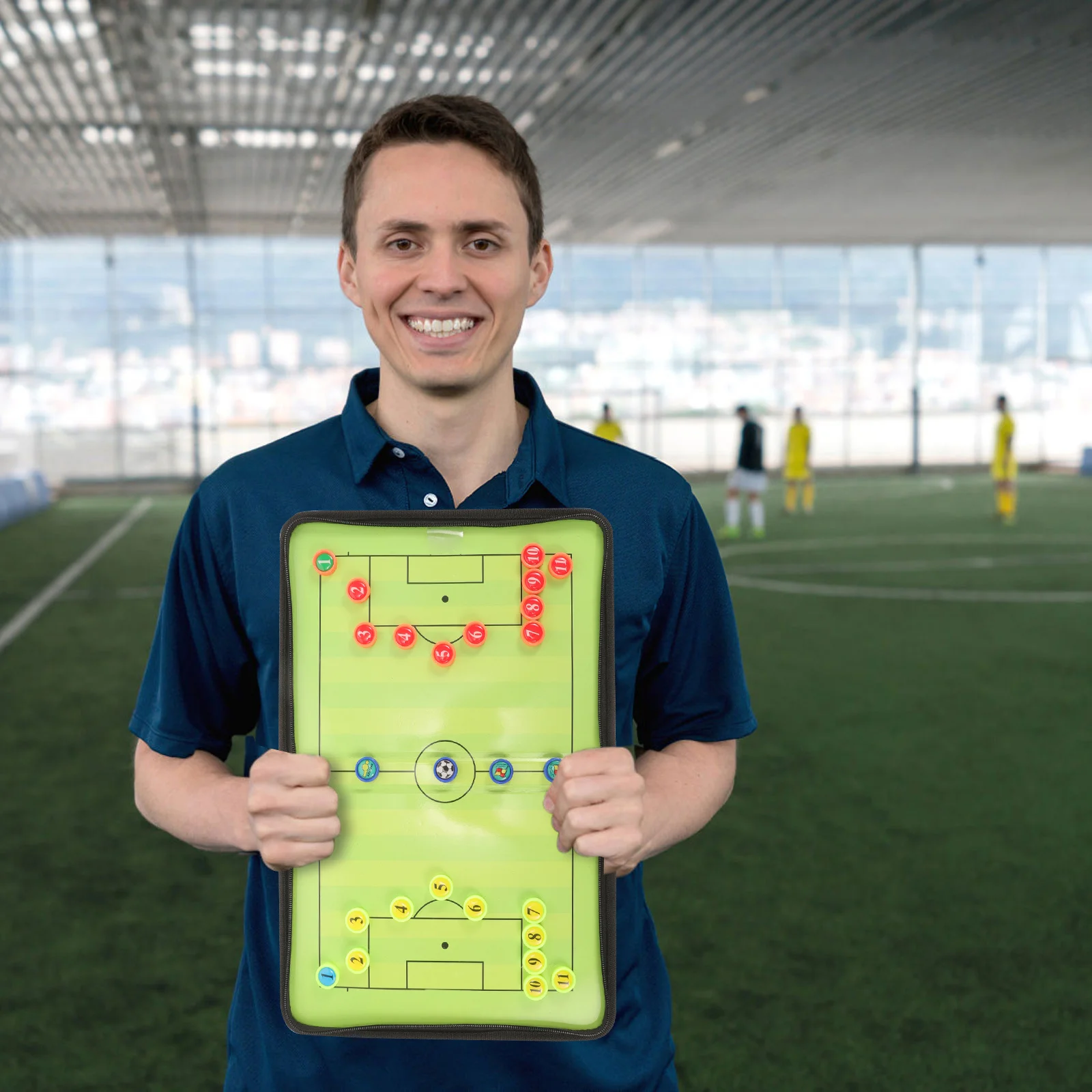 حافظة مغناطيسية لكرة القدم وخفيفة الوزن ومحمولة للتدريب على رياضات الفريق