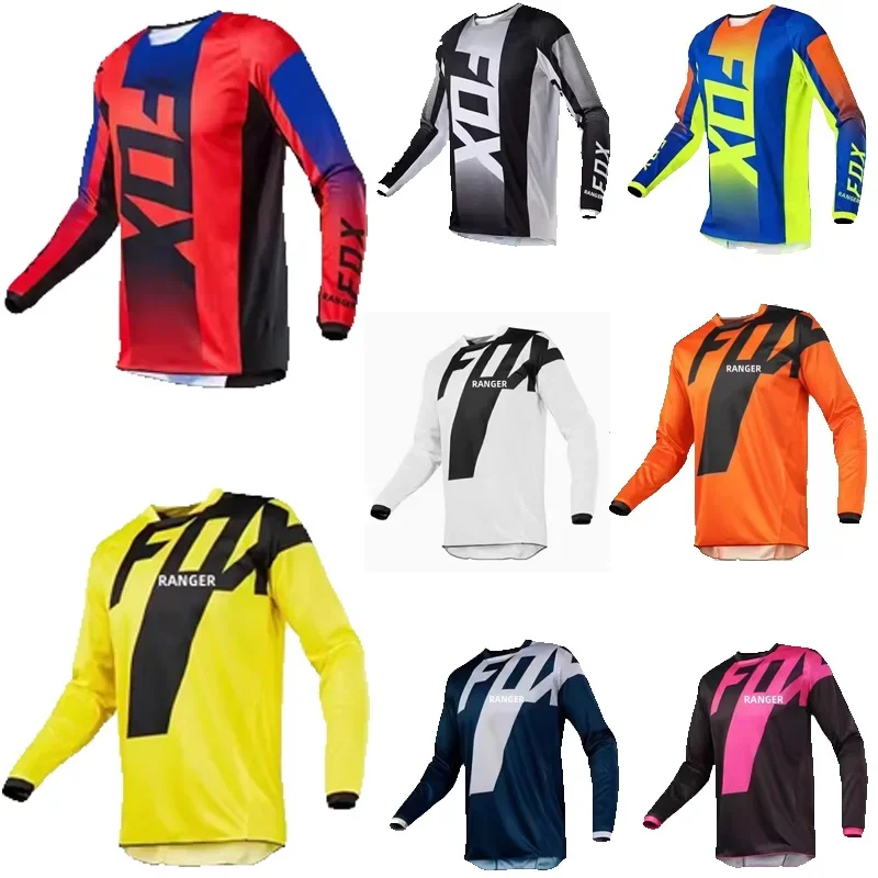 

2024 Men's Downhill Race Jersey Mountain Bike Off-road Bike Crossmax Shirt Ciclismo Mountain Bike Race Jersey MX Ranger Fox DH