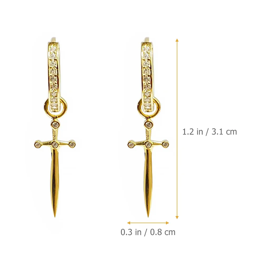 

1Pair Round Rhinestones Loop Earrings Dangle Earrings for Women Summer Beach Wedding Dating Party Ear Jewelry Gift