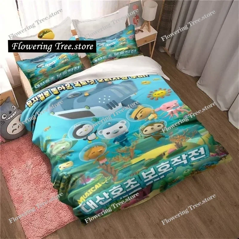 

The Octonauts Poster Sheets Quilt Covers Bedding Dormitory Sheets Bedding Set Soft Warm Bedding Set
