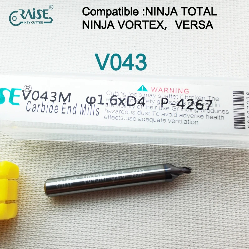 

Фреза RAISE V043M, совместимая с KEYLINE V043 KEYLINE NINJA TOTAL NINJA VORTEX VERSA, машина для копирования ключей