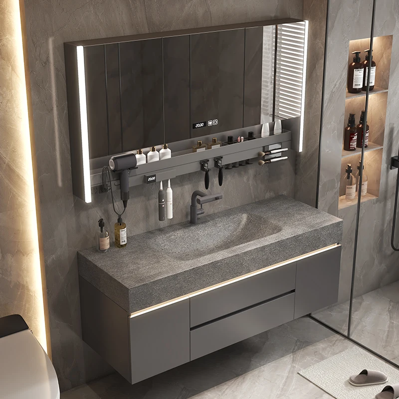 

Storage Organizer Bathroom Cabinet Wall Mirror Accessories Shelves Toilet Luxury Cupboard Modern Archivadores Home Furniture