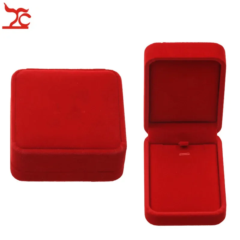 Quality Wedding Jewelry Storage Case Amazing Red Velvet Ring Earrings Necklace Pendant Bracelet Storage Organizer Gift Box