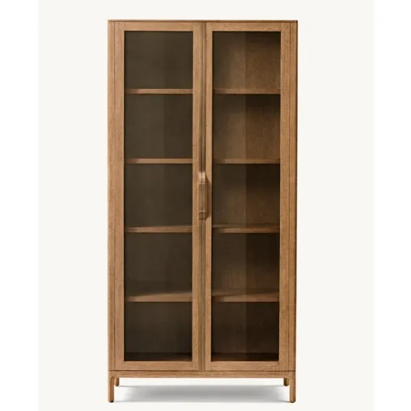 

American Simple Solid Wood Living Room Furniture Bookcase Villa Club Can Customize Furniture Factory Direct Sales