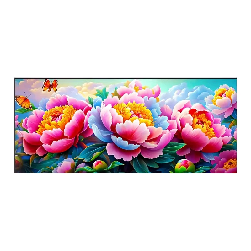 

Набор для вышивания 11CT/9CT: Пионы, готовые наборы для вышивки крестом, рукоделие, декор для дома