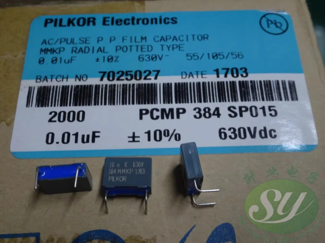 

10PCS MKP384 0.01uf/630v 10nf 103 New shaped foot film capacitance 10MM