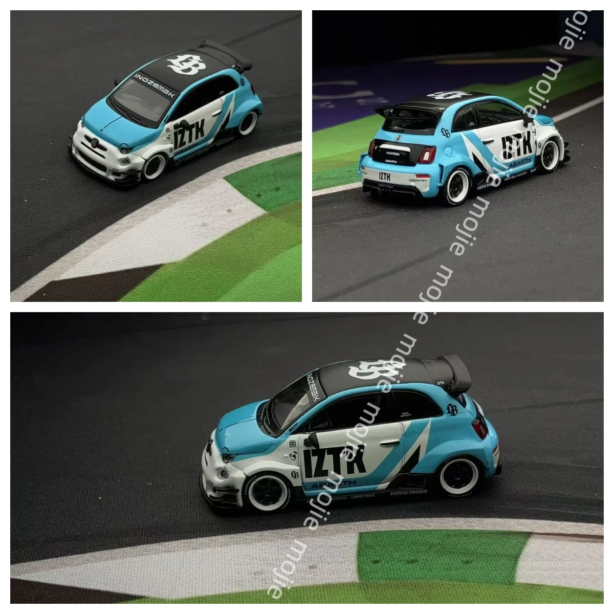 

Minigt 1:64 Abarth 595 LBWK Abas Sports Model Diecast Collect Car