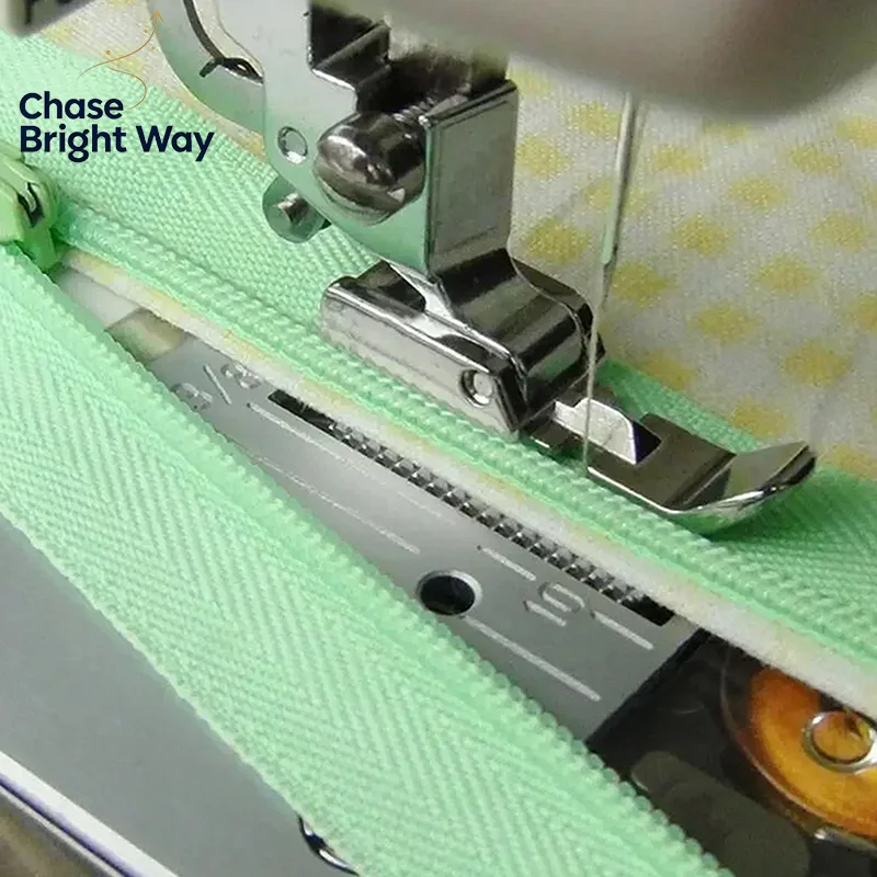 Zipper Sewing Machine Presser Foot Left Right Narrow Foot Compatible With Low Shank Snap On Sewing Accessories