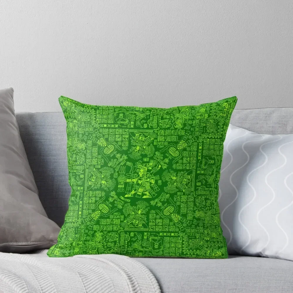 Mayan Spring GREEN Throw Pillow Pillowcases Bed Cushions Pillowcases For Pillows Pillowcase Sofa Cushion pillow