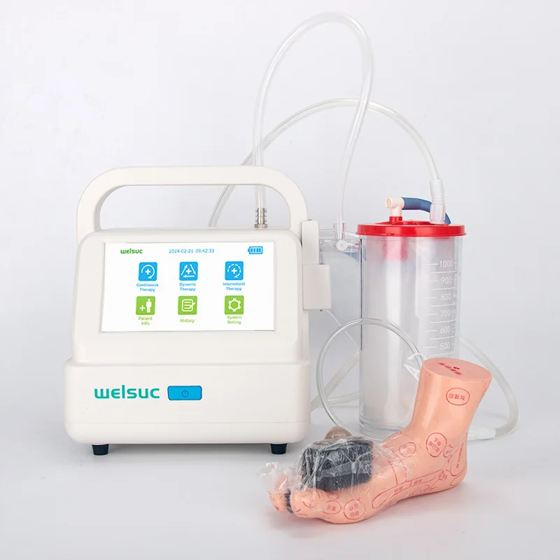 welsuc Negative Pressure Wound Therapy device Vac pump Closed Drainage machine Portable Trauma device with dressing kit NPWT