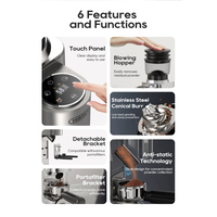 HiBREW G7 Automatic Burr Mill Electric Coffee Grinder with 48 Gears for Espresso American Coffee Pour Over Visual Bean Storage