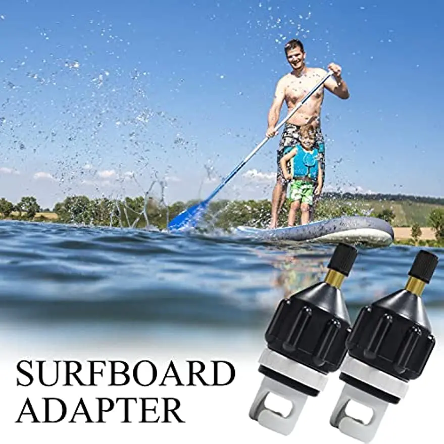 2Pcs SUP Paddle Board Air Nozzle Boat Kayak Air Valve Air Pump Converter Suitable for Stand Up Paddle Boards