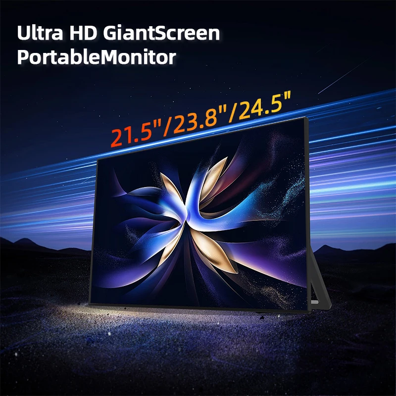 21.5/23.8/24.5 Inch Portable  1080P Type-C Gaming Movies Wall Mountable Big Screen Built-in Speakers