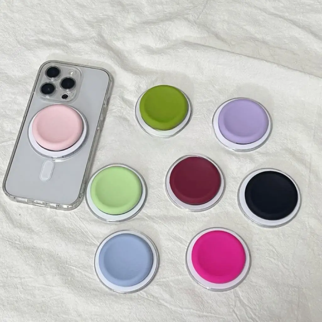 

Силиконовая магнитная ручка для телефона Apple and Andiord, универсальная складная, легко держать, милая и маленькая