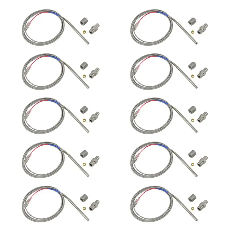 BHBD-10X For Exhaust Gas Temperature Sensor Egt K Type Thermocouple Probe Exhaust Temperature Sensor Thread