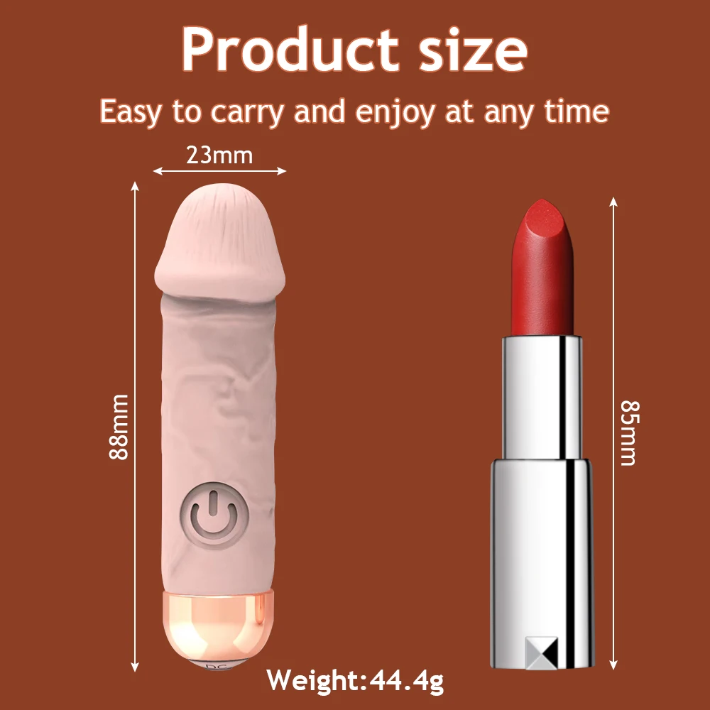 Mini Powerful Dildo Bullet Vibrator For Women Small Vibrators Clitoral Massage Machine G-Spot Stimulator Men Soft Penis Sex Toys