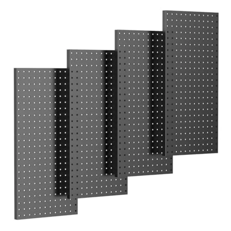 

4-Pack 12x24 inch Metal Pegboard Panels for Wall Garage Tools Pegboard for Workbench Modular Peg Board Tool Organizer Board for