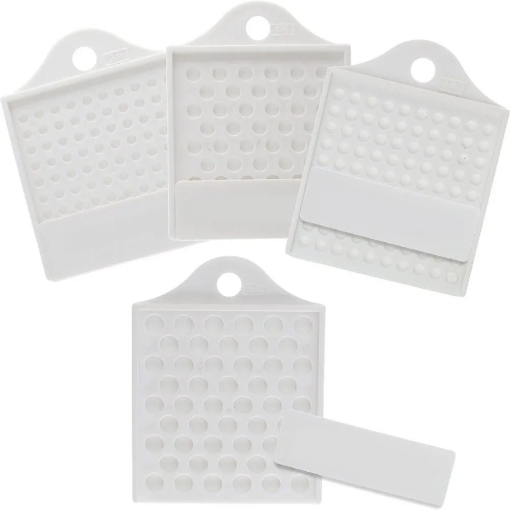 New Plastic Bead Sizing Board 3/4/6/8mm Hanging Hole Pearl Measuring Tool Sliding Counter Bead Counter Board Bead Sorting