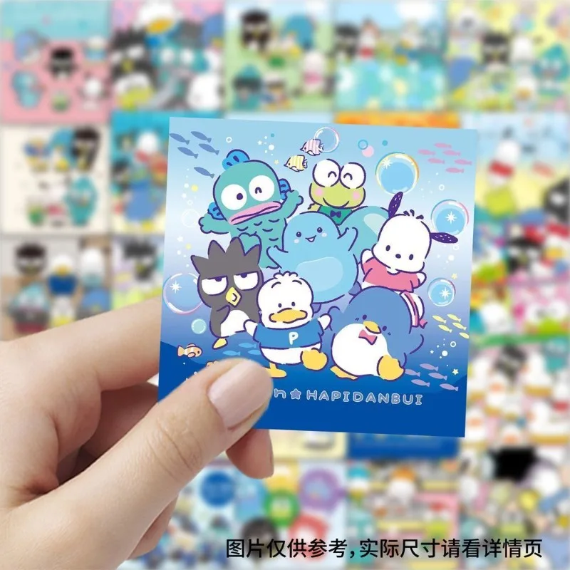 59pcs سانريو ‌ ‌   Hangyodon Pochacco كارتون لطيف ملصق مضاد للمياه كوب ماء القرطاسية مذكرات الكمبيوتر مزين هدية لفتاة