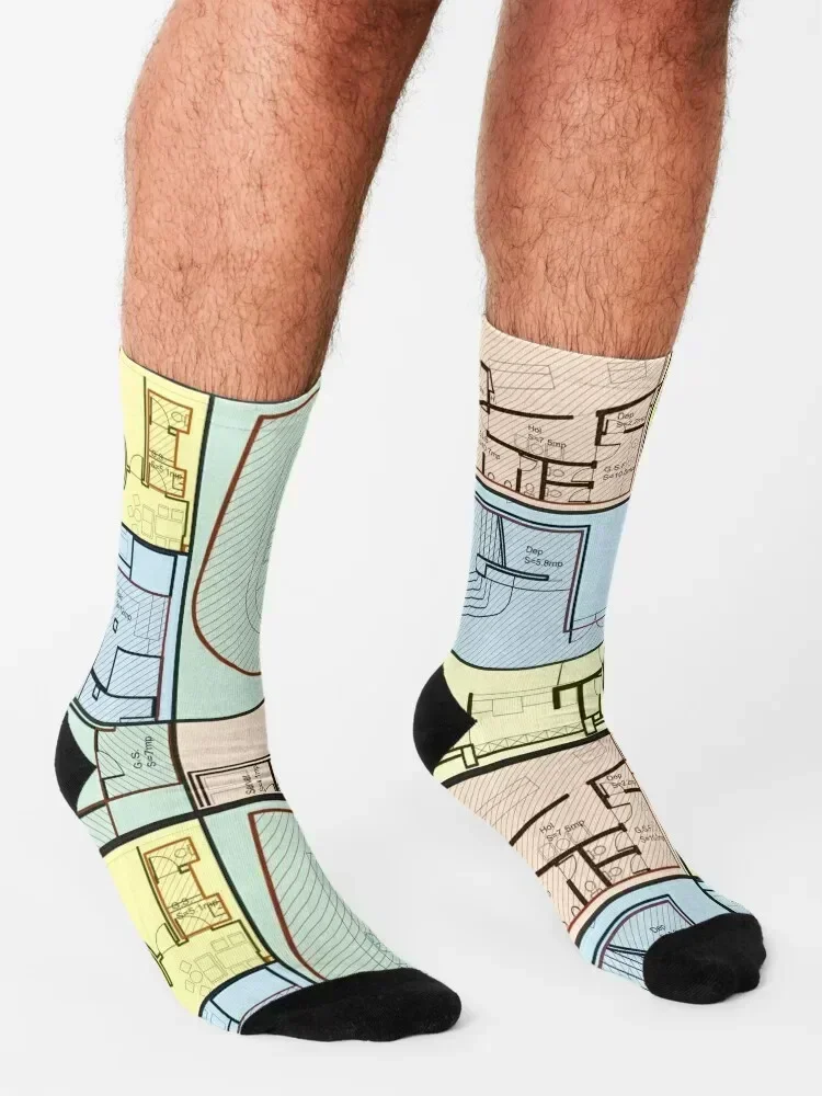 blueprint Socks tennis christmas stocking winter essential Men Socks Women's