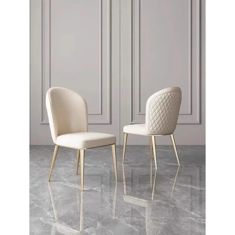 Light luxury dining chair Home high-end backrest Nordic Italian modern simple island hotel manicure dining table chair stool